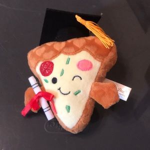 Pizza graduation plush